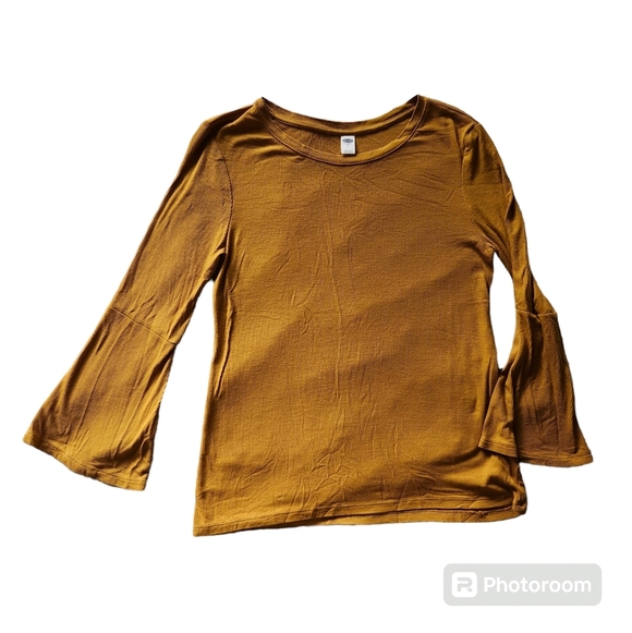 Old Navy Tops - Old Navy soft-ribbed bell sleeve blouse